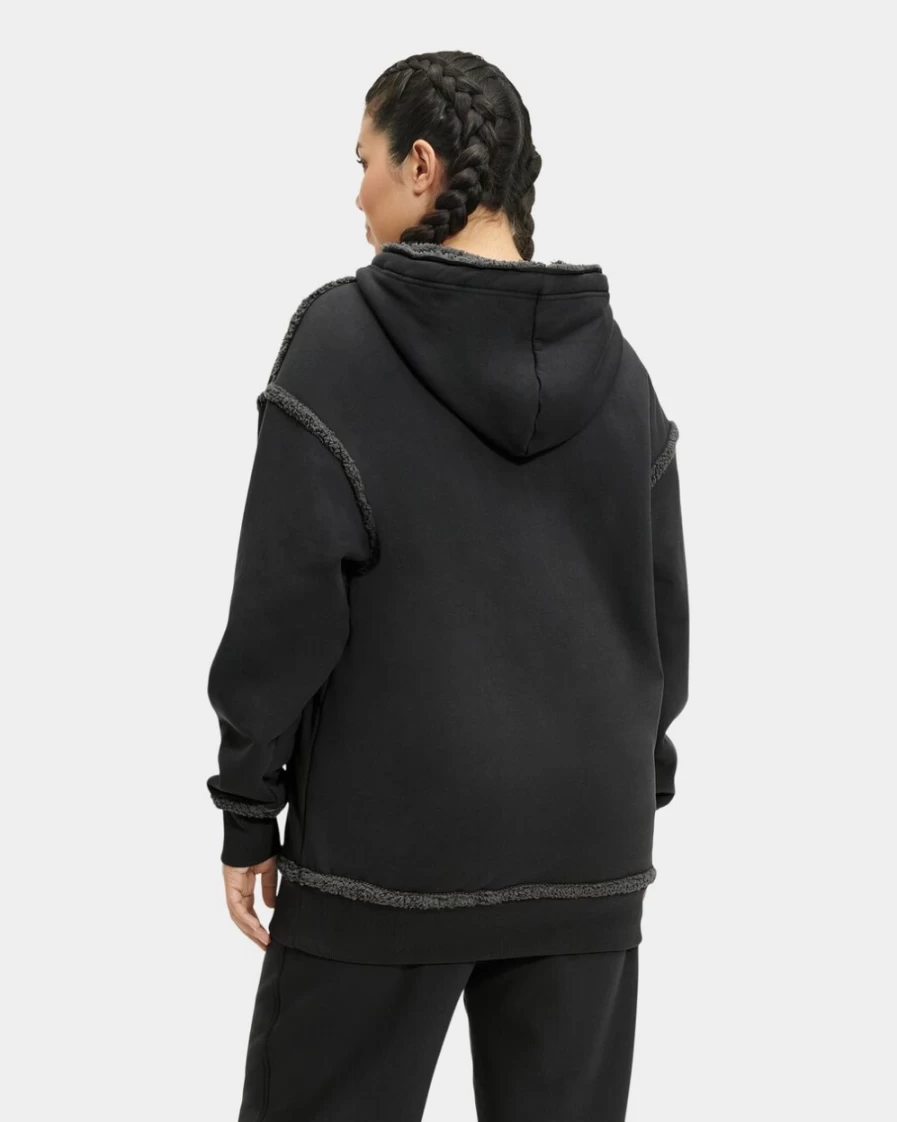 UGG Women's Joanne Bonded Fleece Hoodie in Ink Color | Cozy Winter Pullover