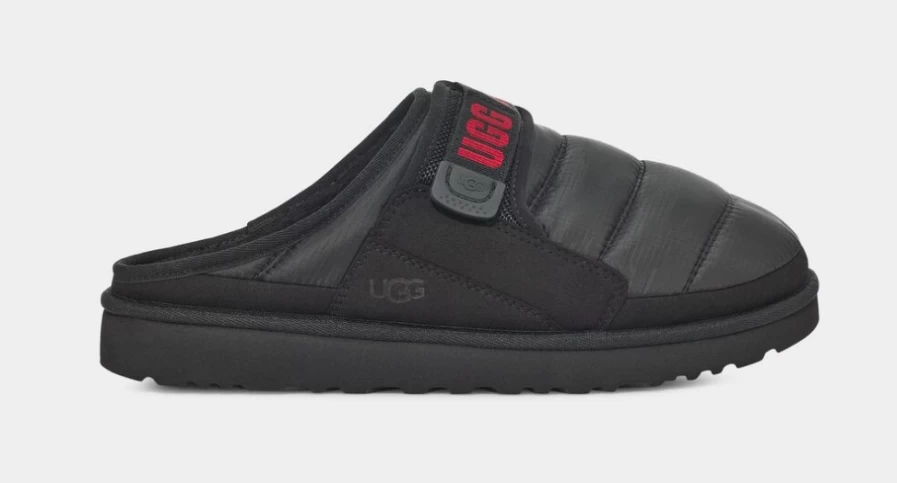 UGG Men's Dune Slip-On LTA Shoes in Black & Samba Red - Comfortable Casual Loafers