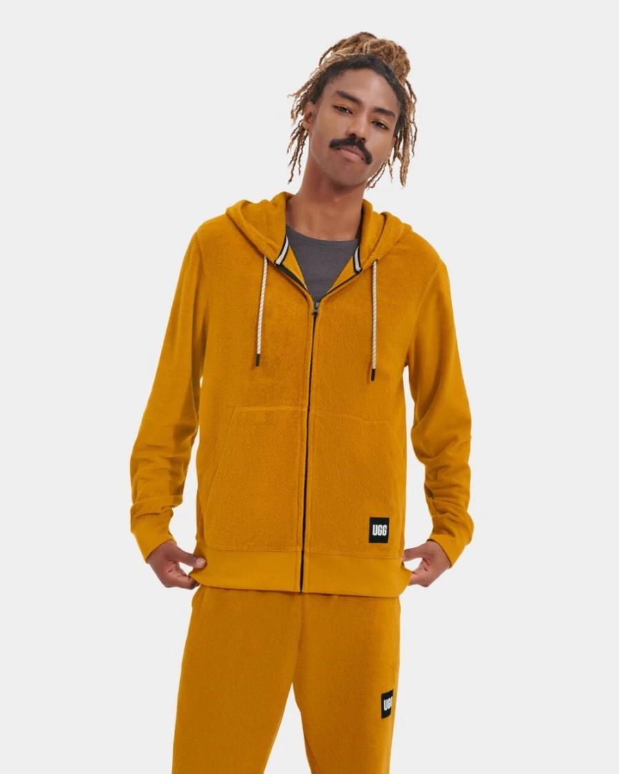 UGG Men's Teakwood Full Zip Hoodie - Foster Style Comfort & Warmth