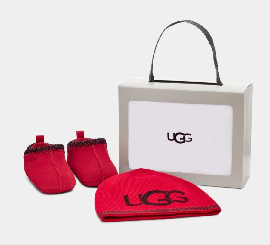 UGG Baby Tasman Beanie for Infants in Samba Red - Warm Winter Hat