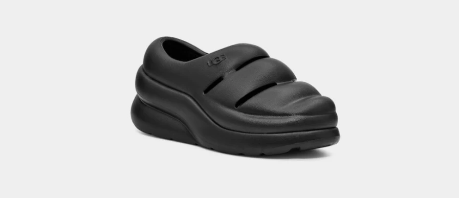 UGG Toddlers Sport Yeah Clog - Black Comfortable Kids Shoes