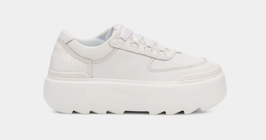 UGG Women's Marin Mega Lace Boots in Bright White - Comfortable & Stylish