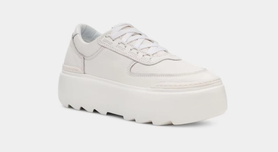 UGG Women's Marin Mega Lace Boots in Bright White - Comfortable & Stylish