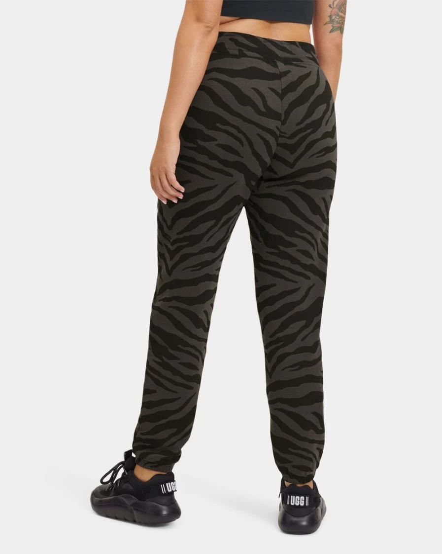UGG Women's Daniella Sweatpants in Black Zebra Print