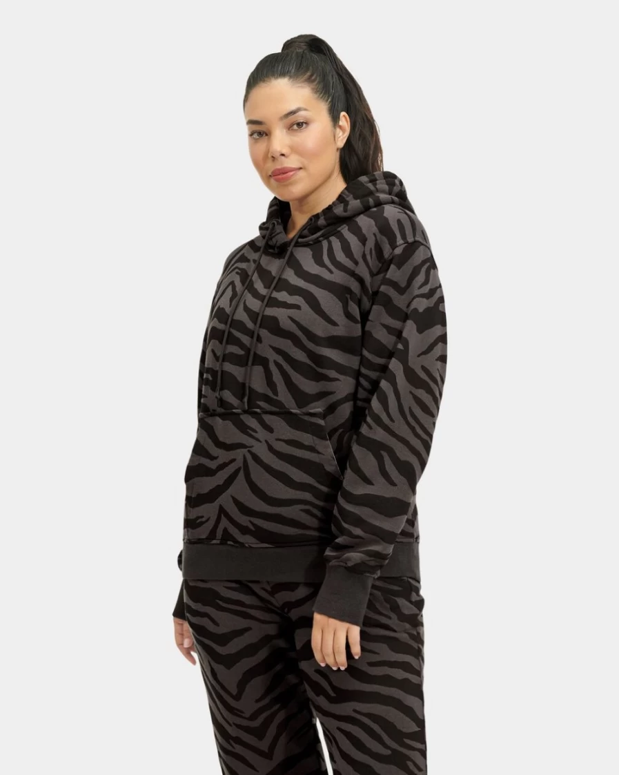 UGG Women's Tatiana Hoodie in Black Zebra Print
