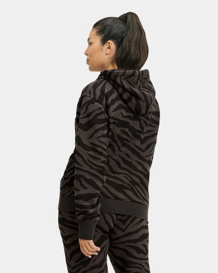 UGG Women's Tatiana Hoodie in Black Zebra Print