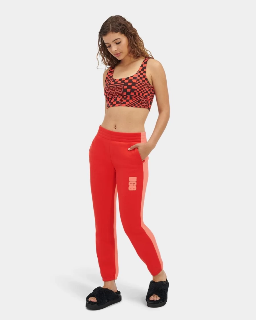 UGG Women's Daniella Two-Tone Sweatpants in Ignite/Petal