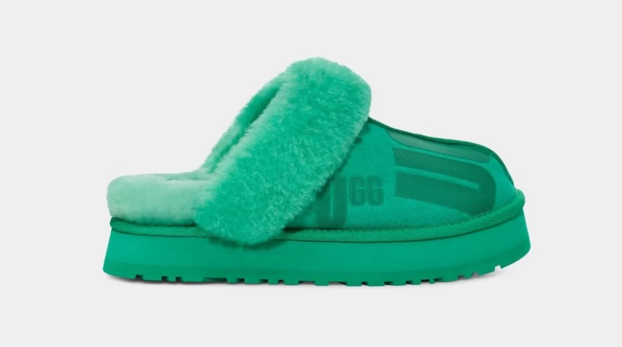UGG Women's Emerald Green Scatter Graphic Floppy Diskette Sneakers