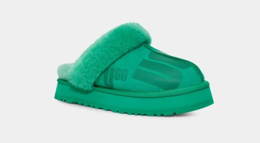 UGG Women's Emerald Green Scatter Graphic Floppy Diskette Sneakers