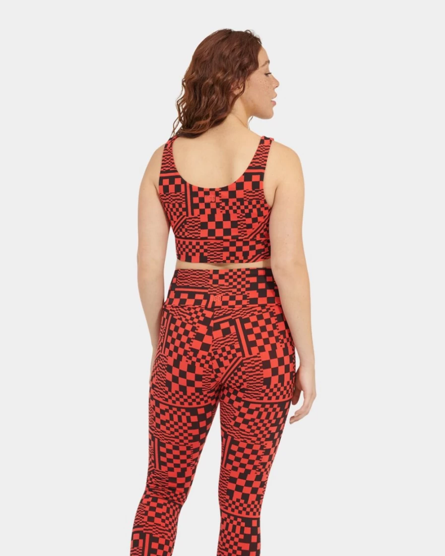 UGG Women's Zayley Bralette in Ignite/Black Checks - Comfortable & Stylish Bralette Top