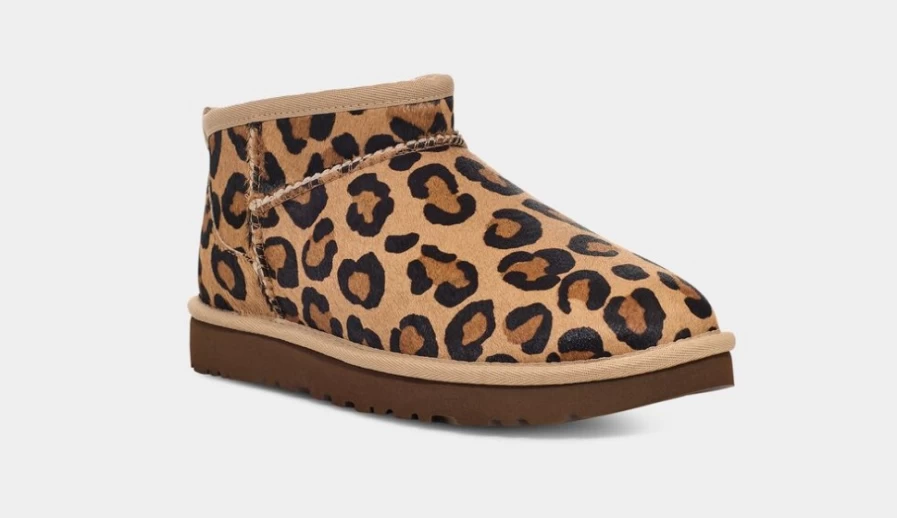 UGG Women's Classic Ultra Mini Spotty Boots in Natural