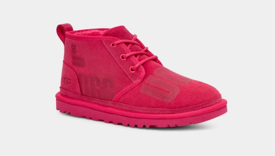 UGG Women's Neumel Scatter Graphic Slip-On Sneakers in Radish