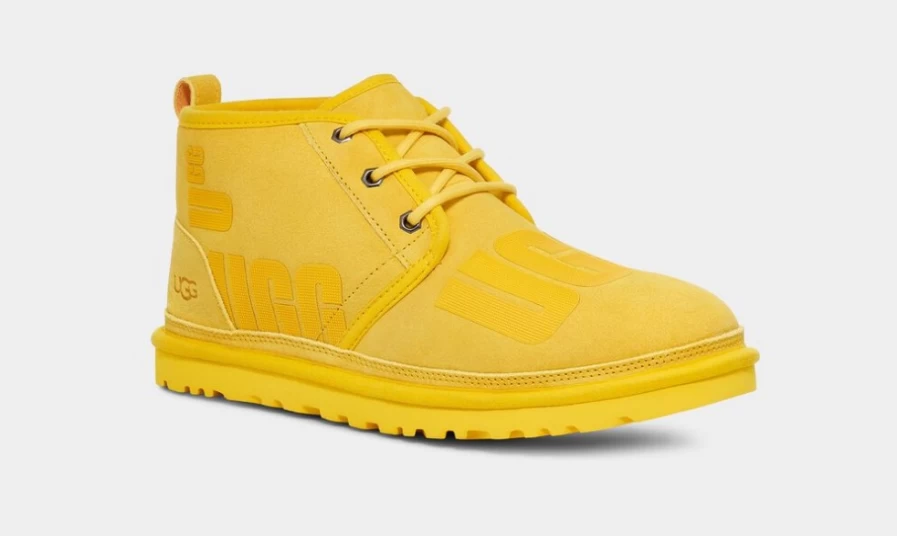 UGG Neumel Scatter Graphic Sneakers for Men in Canary Yellow