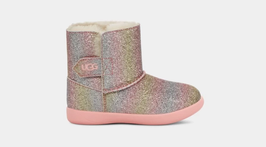 UGG Keelan Glitter Infant Boots Metallic Rainbow - Sparkly Comfort for Babies