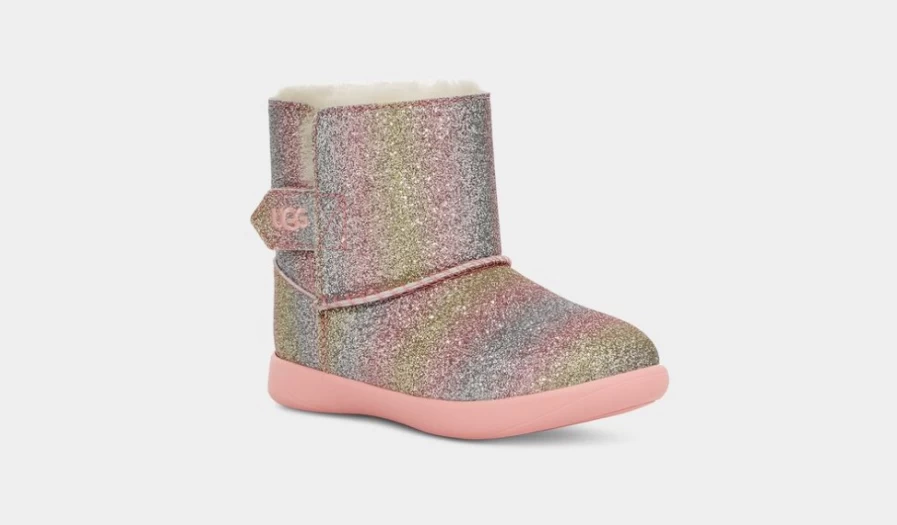UGG Keelan Glitter Infant Boots Metallic Rainbow - Sparkly Comfort for Babies