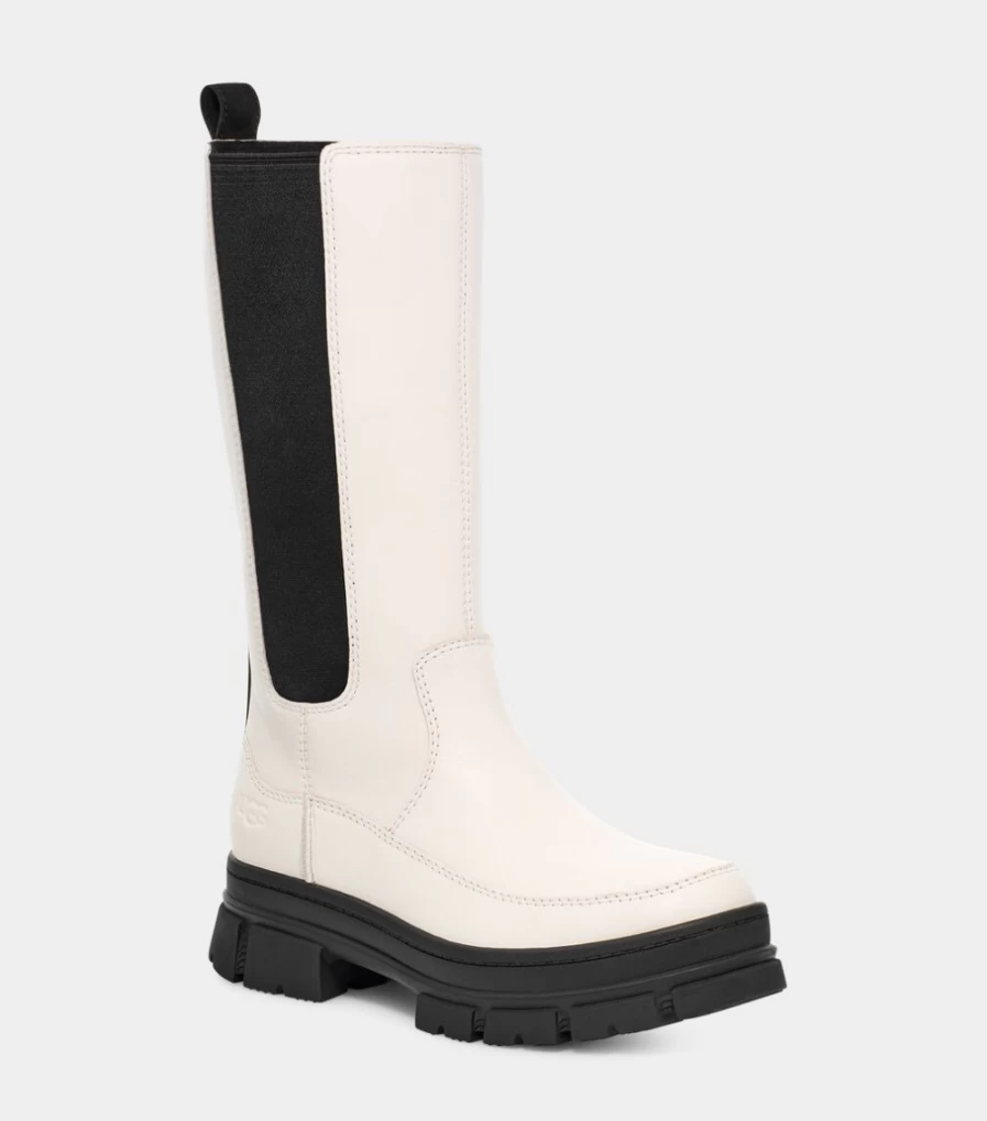 UGG Women's Ashton High Chelsea Boots in White - Comfortable & Stylish Winter Footwear
