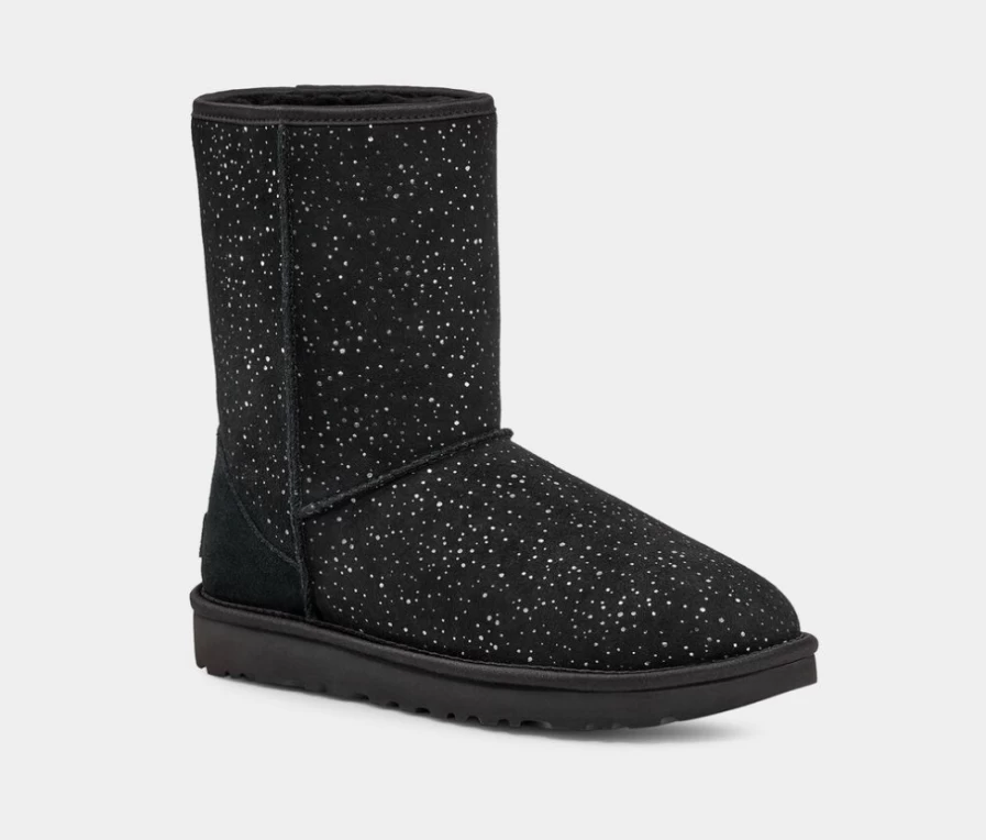 UGG Women's Classic Short Metallic Spots Boots in Black