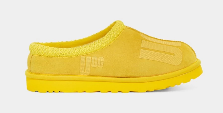 UGG Men's Tasman Scatter Graphic Slippers in Canary Yellow