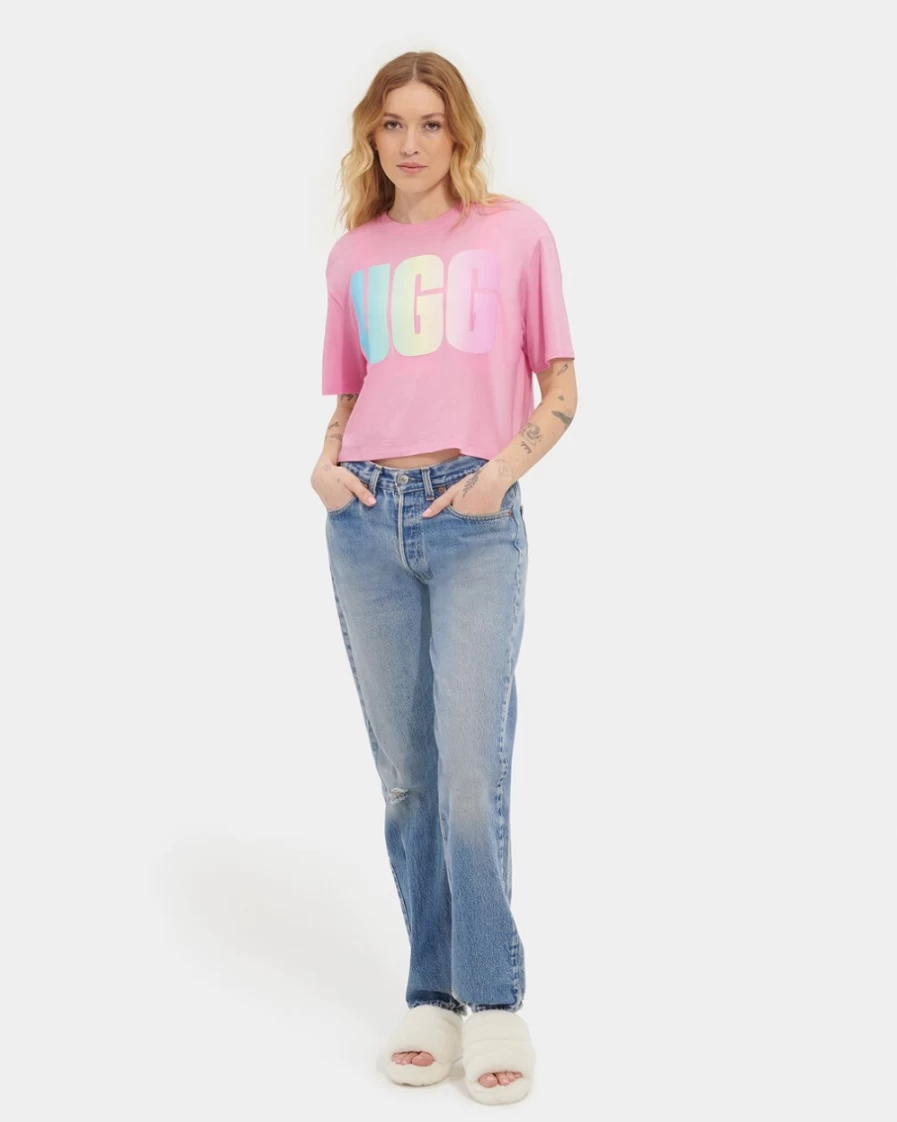 UGG Women's Daydream Pattie Cropped Logo T-Shirt