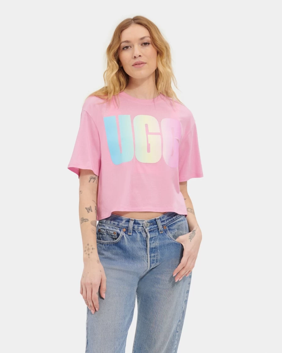 UGG Women's Daydream Pattie Cropped Logo T-Shirt