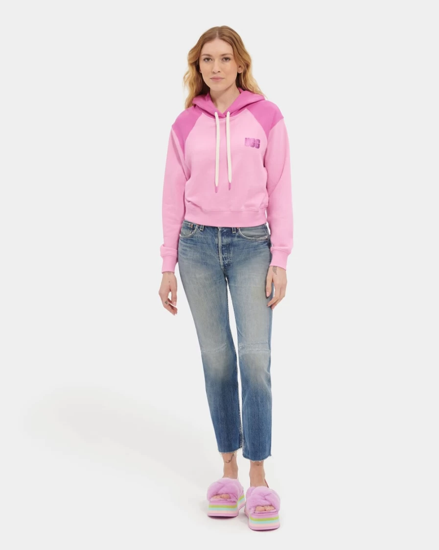 "UGG Women's Mallory Cropped Hoodie in Daydream Color"
