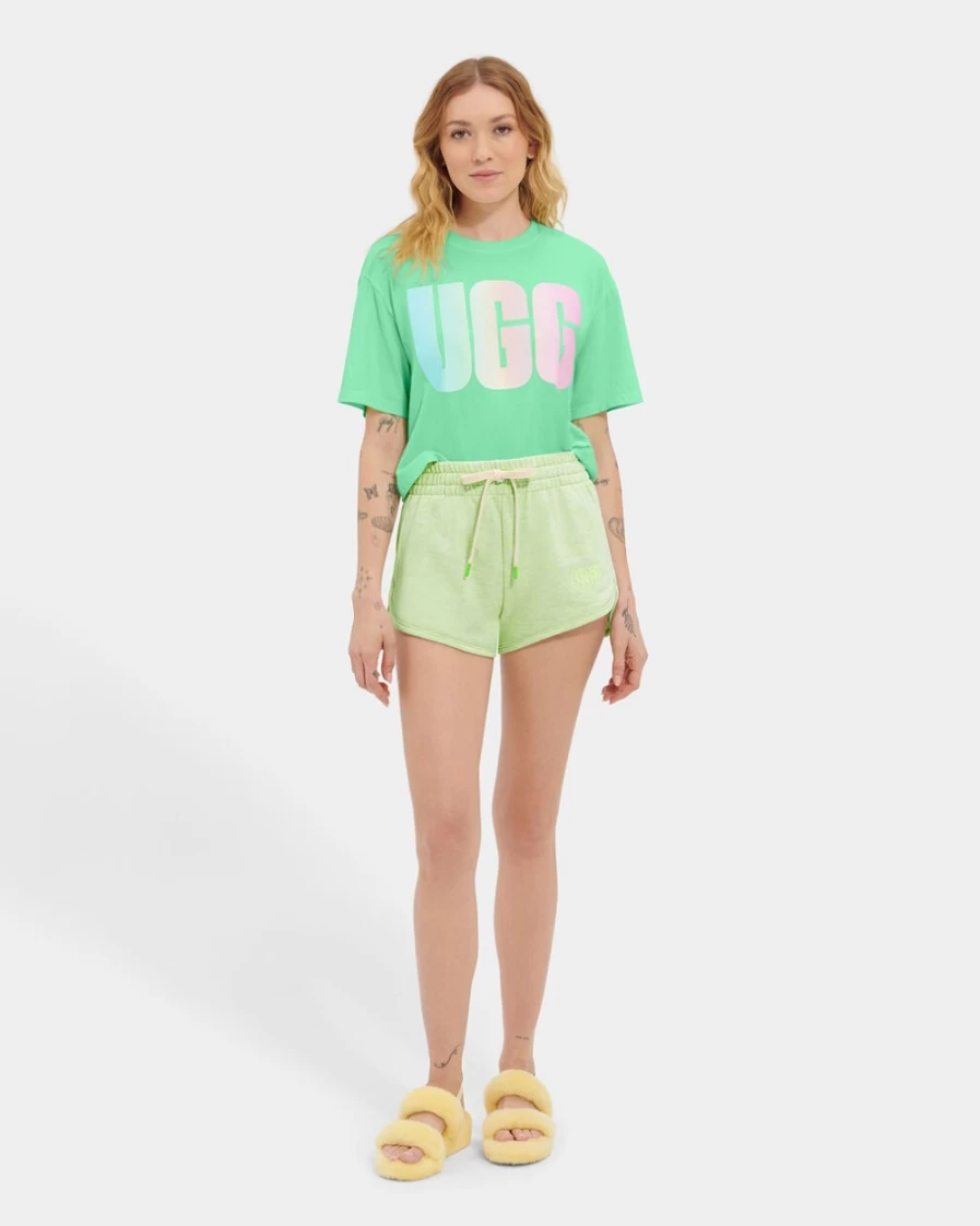 UGG Elliana Short Melange Women's Boots in Green Neon Melange