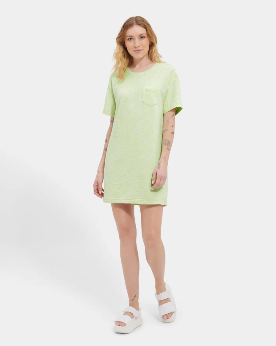 UGG Women's Green Neon Melange Nadia T-Shirt Dress