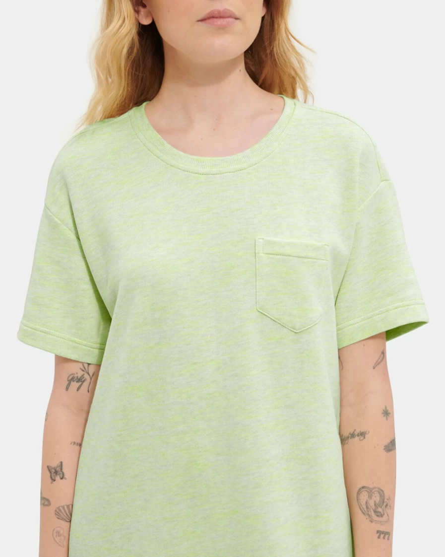 UGG Women's Green Neon Melange Nadia T-Shirt Dress