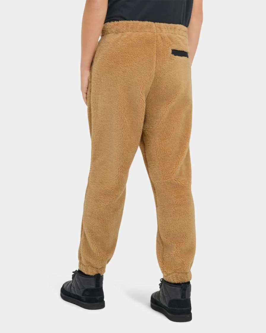 UGG Men's Dilan Sherpa-Lined Jogger Pants in Miso - Cozy Fleece Lounge Pants