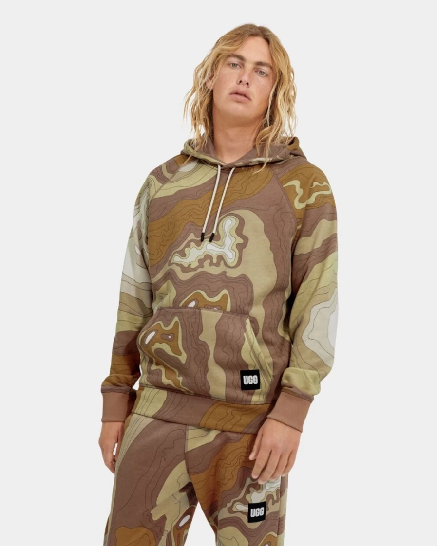 UGG Men's Desert Hoodie Topo Graphic Pullover Sweatshirt