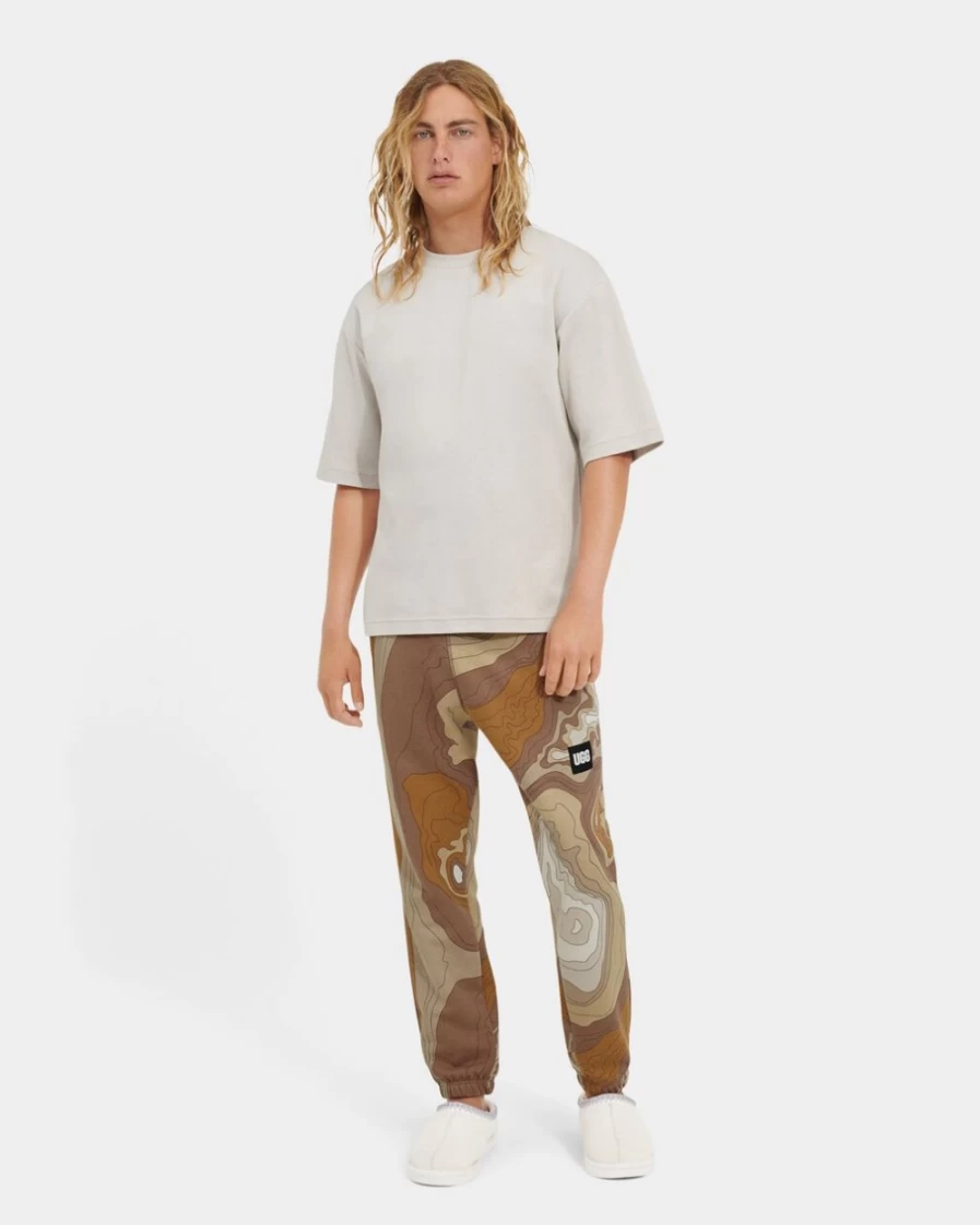 UGG Men's Desert Malachi Jogger Pants with Topo Design