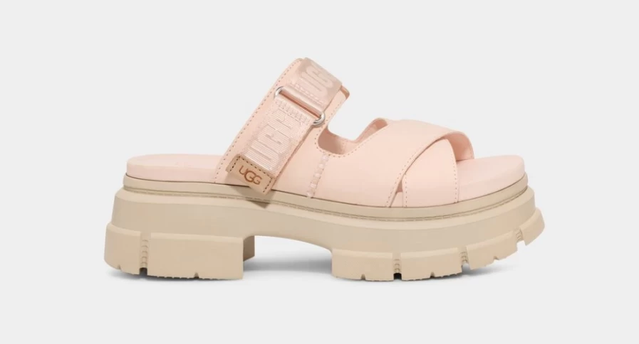 UGG Women's Ashton Slide Sandals in Rosy Beige | Comfortable Casual Slides