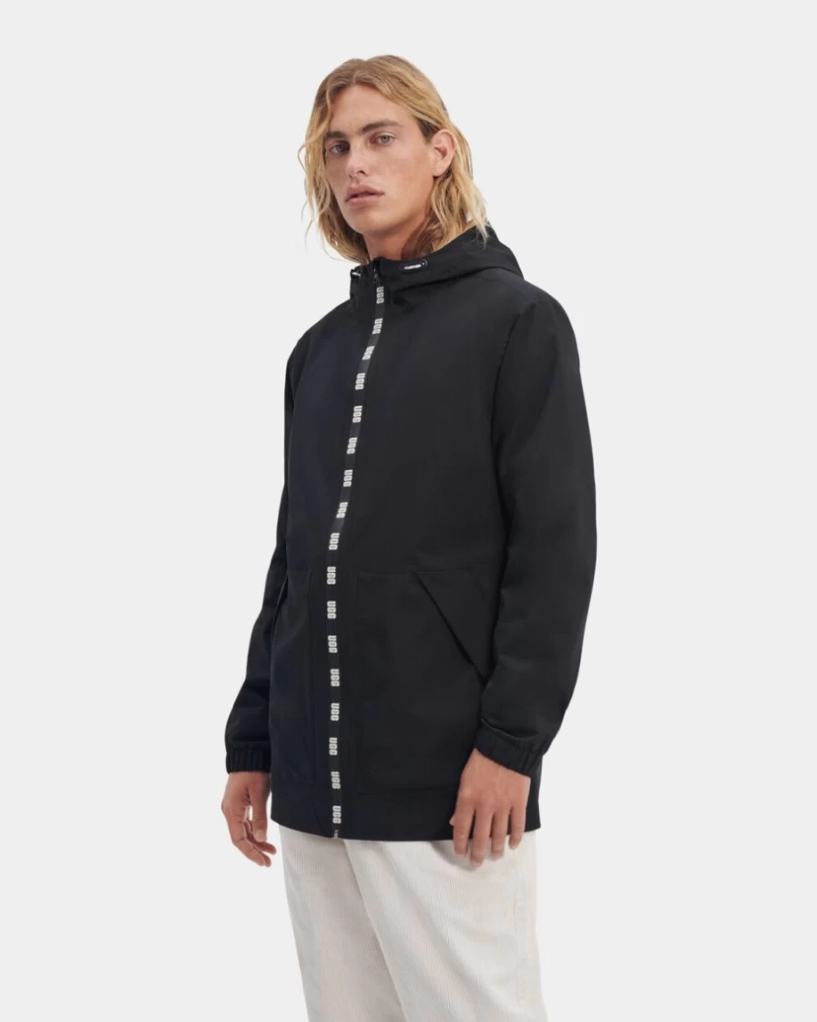 UGG Men's Brennon Waterproof Rain Coat in Tar Color