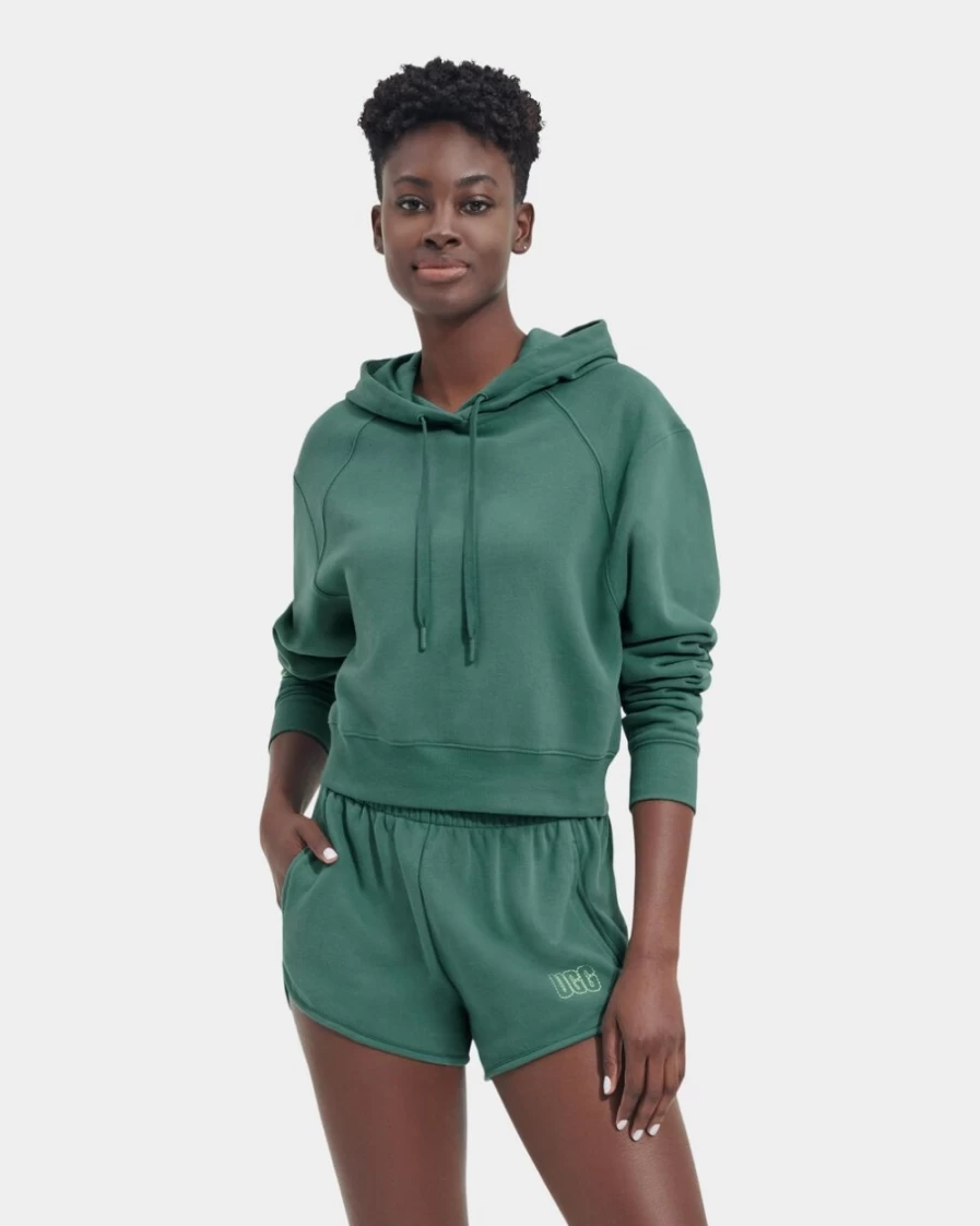 UGG Women's Helene Hoodie in Atlantic Color - Cozy Fleece Pullover