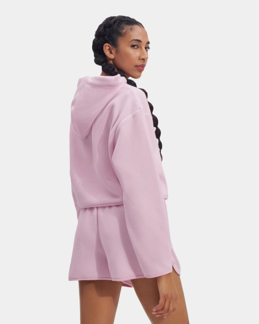 UGG Women's Myley Sherpa Hoodie in Dusty Lilac - Cozy Fleece Pullover