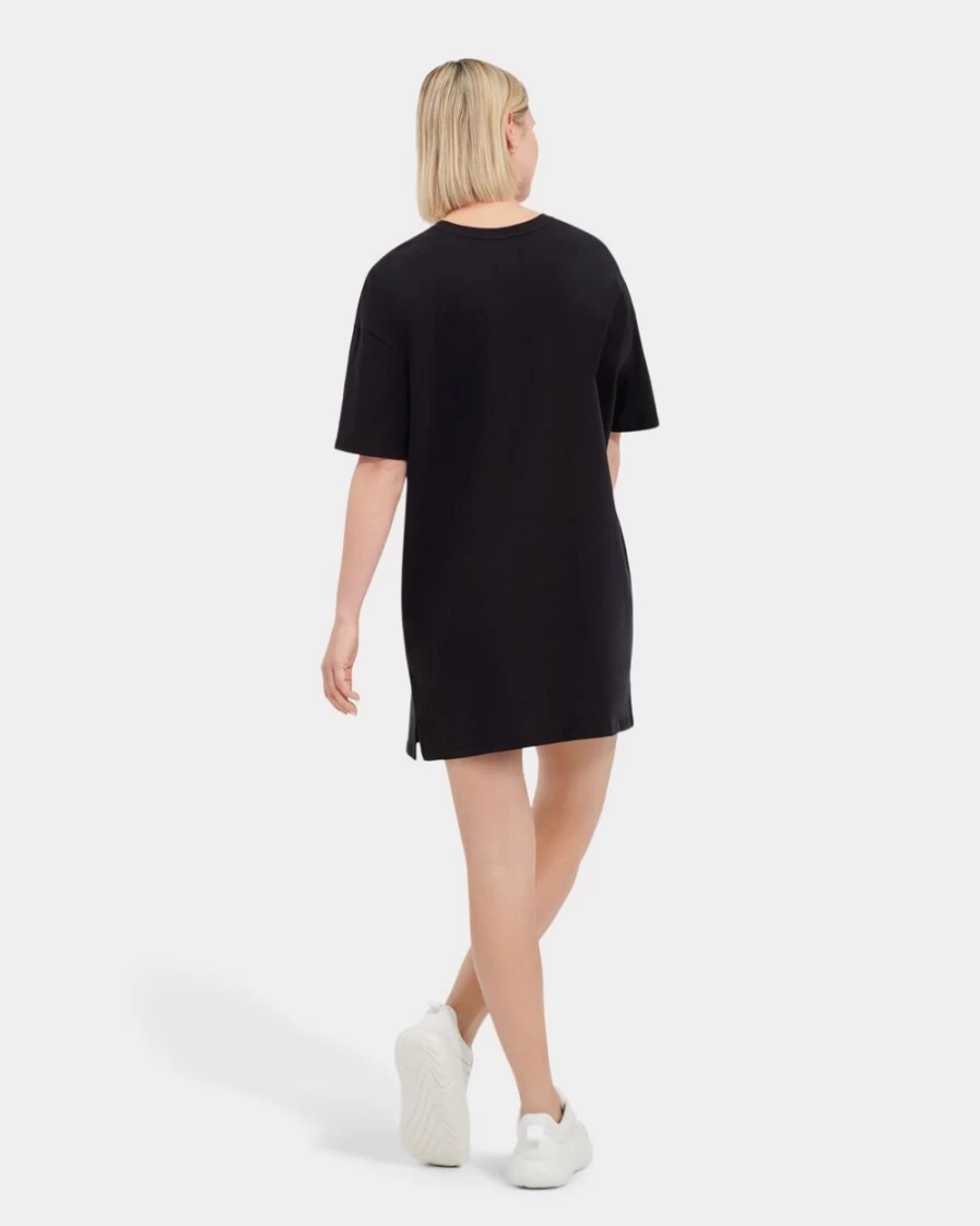 UGG Women's Alayah Black Logo T-Shirt Dress