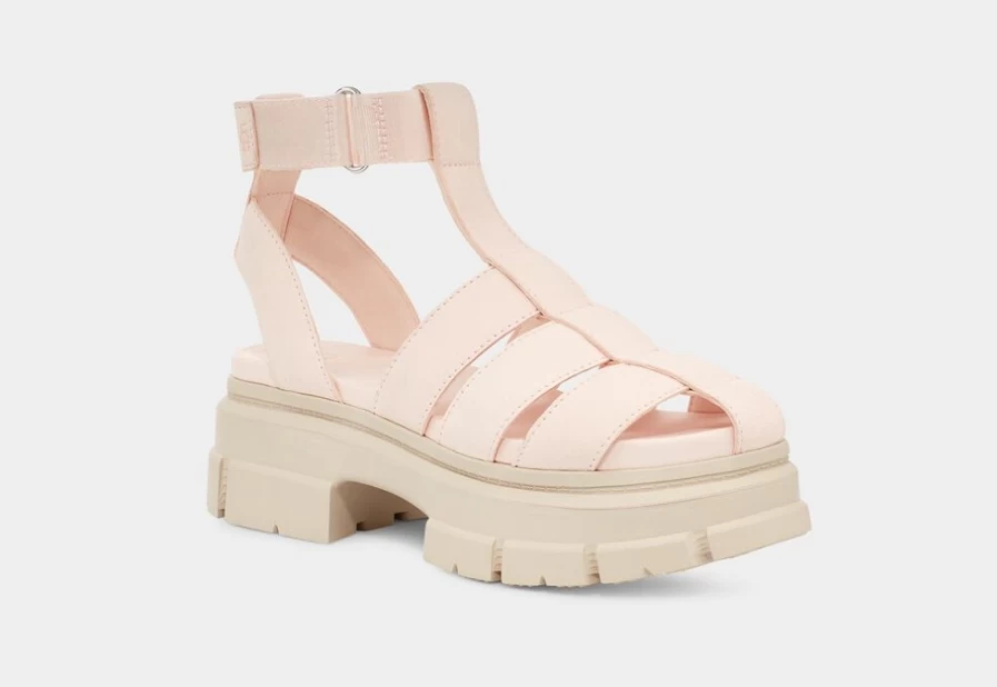 UGG Women's Ashton Strappy Sandals in Rosy Beige | Comfortable & Stylish