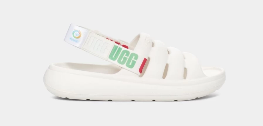 UGG Women's White Sport Yeah Special Olympics USA Games Sneakers