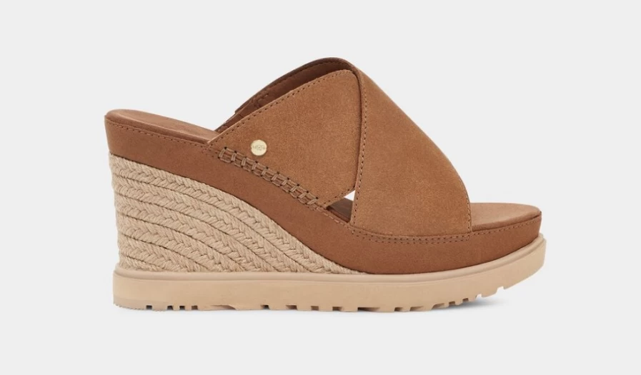 UGG Women's Chestnut Abbot Slide Sandals