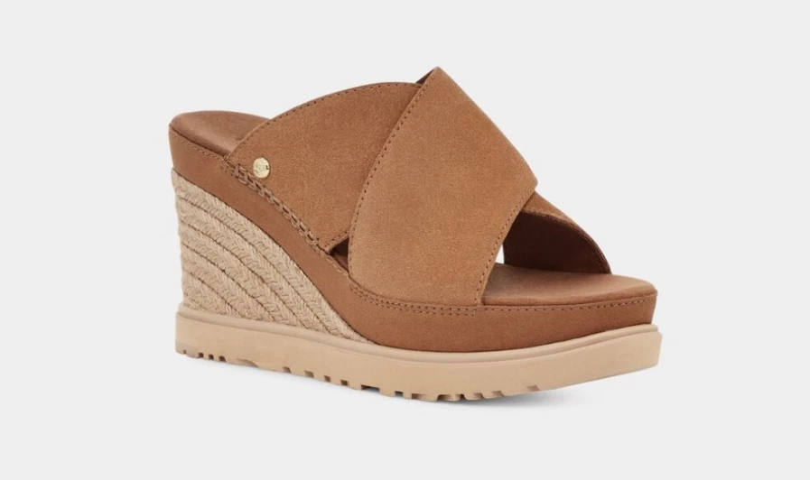 UGG Women's Chestnut Abbot Slide Sandals