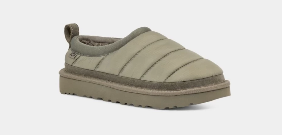 UGG Women's Tasman LTA Slippers in Moss Green | Cozy House Shoes