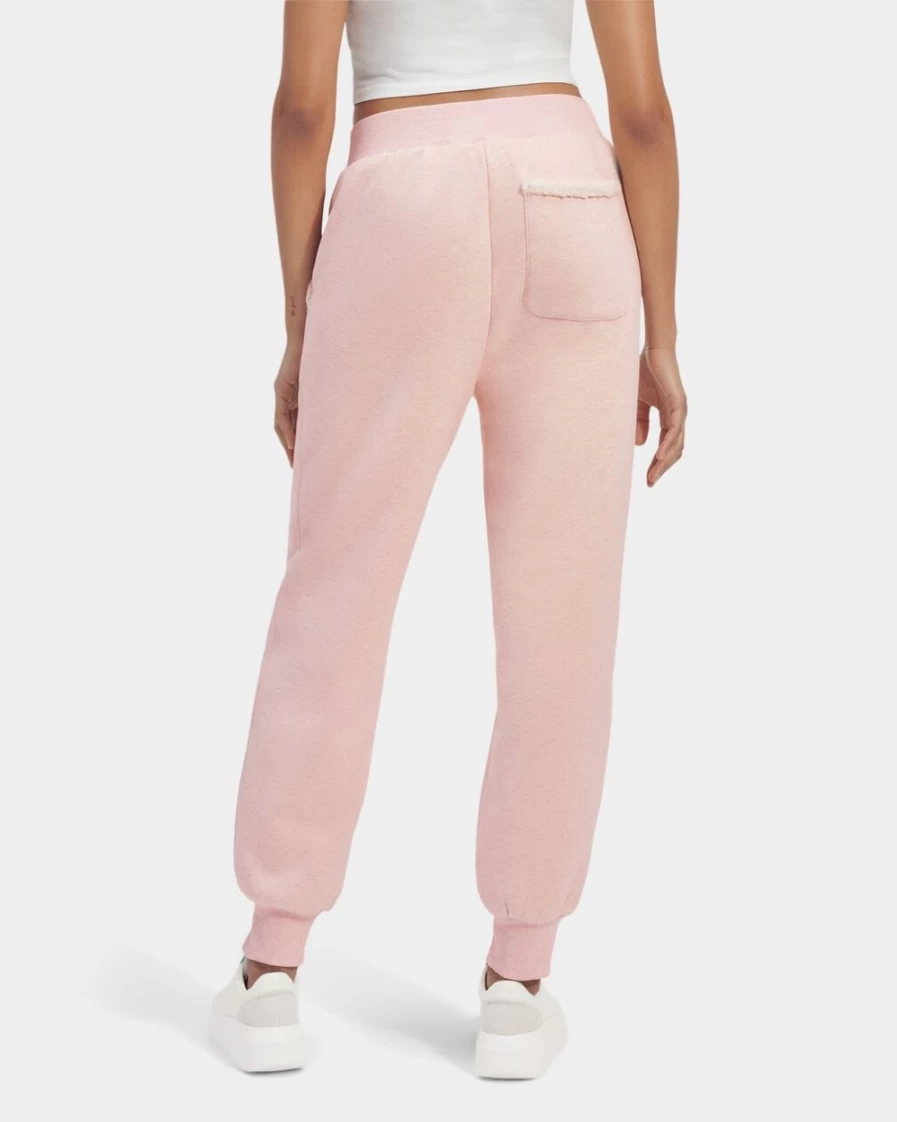UGG Women's Pink Mist Bonded Fleece Pants with Logo - Daylin Style