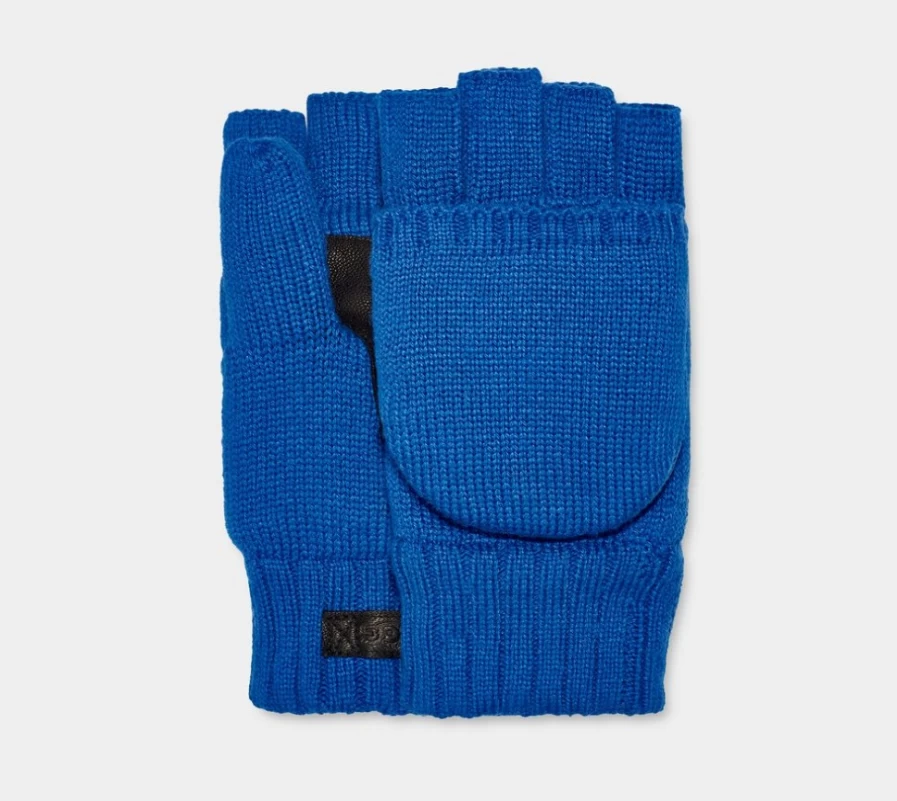 UGG Men's Dive Knit Flip Mittens - Warm Winter Gloves for Cold Weather