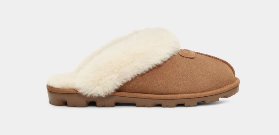 UGG Women's Chestnut Coquette Slippers - Soft & Comfortable House Shoes