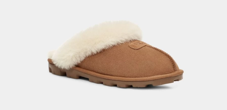UGG Women's Chestnut Coquette Slippers - Soft & Comfortable House Shoes