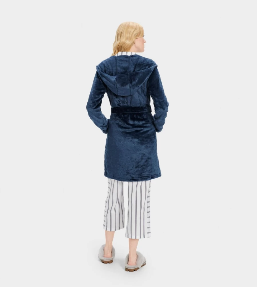 UGG Women's Indigo Miranda Fleece Robe - Cozy Plush Loungewear